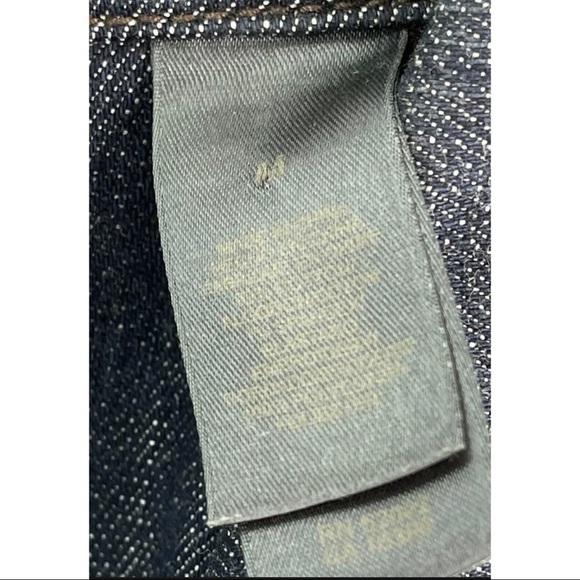 Liz Claiborne Womens Sz M Floral Embroidered Dark Blue Denim Jacket RARE - Picture 6 of 7